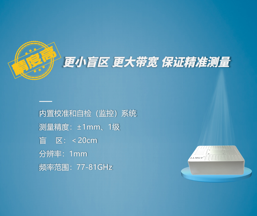 測量精度高：更小盲區，更大帶寬，保證精準測量