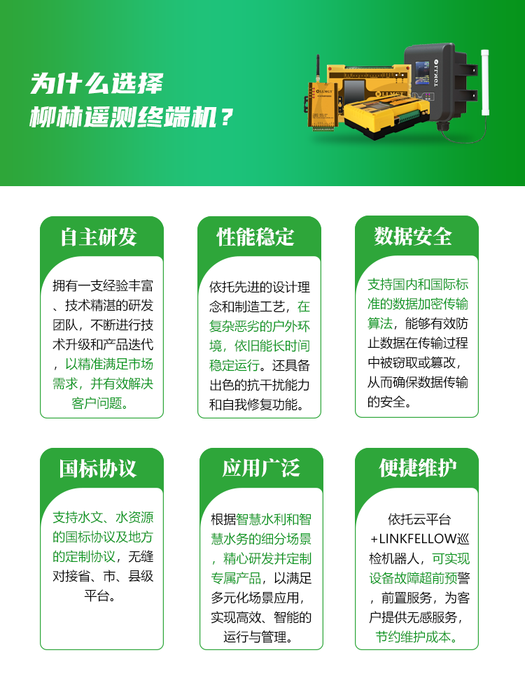 為什么選擇柳林遙測終端機